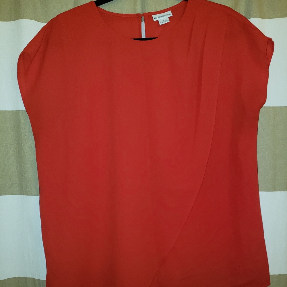Red Liz Claiborne top